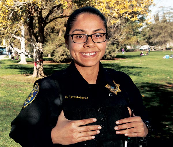 UC Davis police officer Catalina Hernanadez