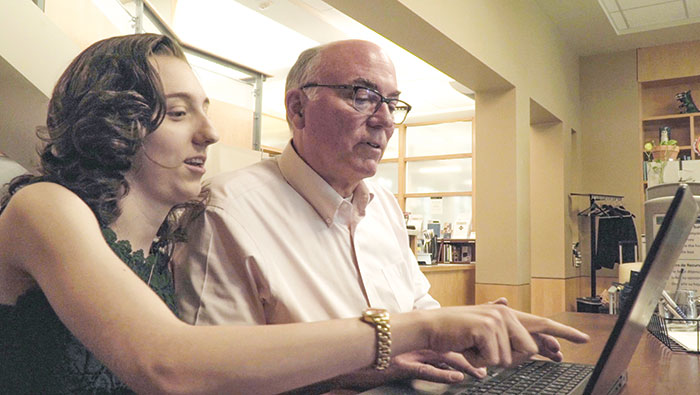 Zoe Eiselt and her dad, Kurt Eiselt