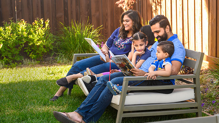 Sonny Johl ’02, M.B.A. ’10, and family in May 2020