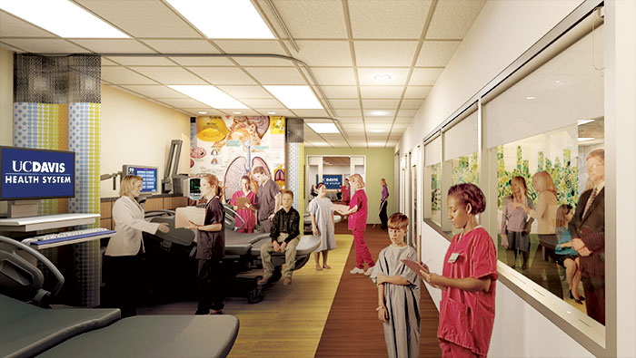 Rendering of simulation labs at nursing school