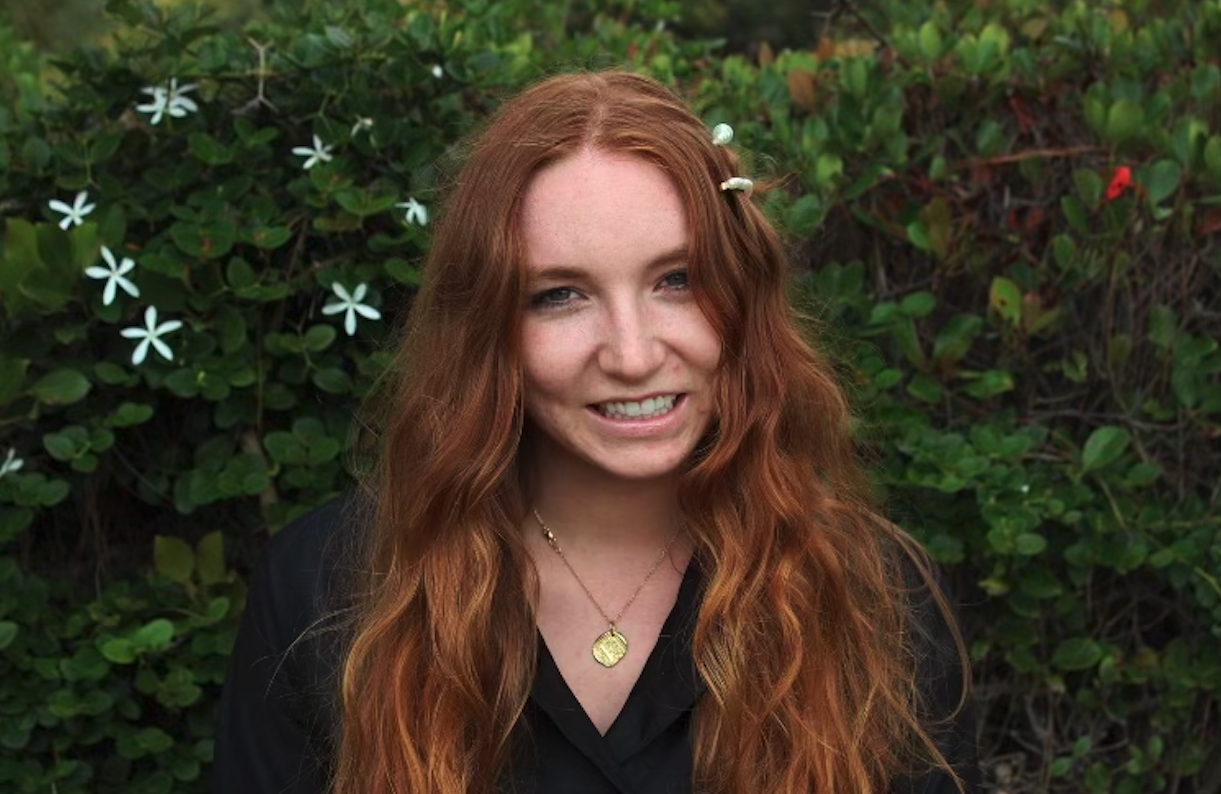 Fiona Rose Beyerle smiles at UC Davis. 