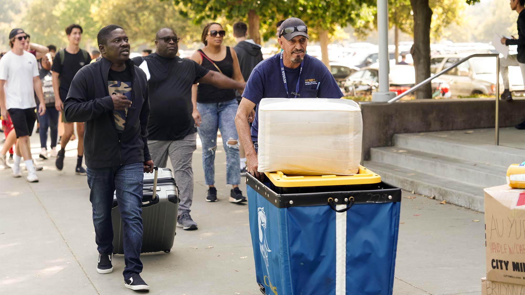 People move into Tercero Residence Halls.