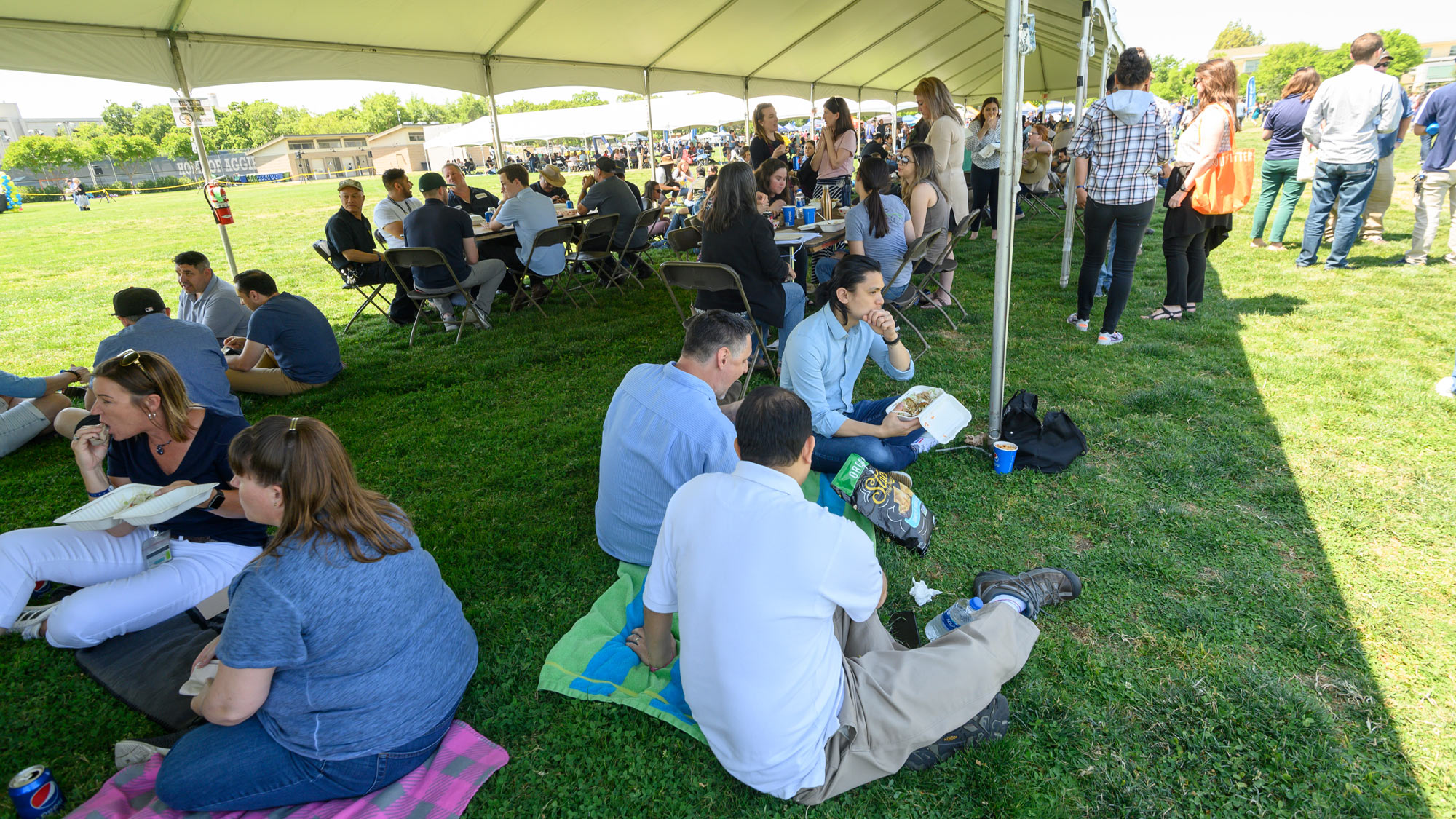 TGFS picnic under tent