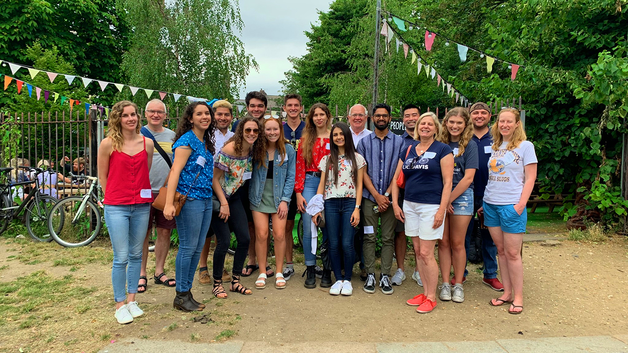 Students on study abroad at UC Davis