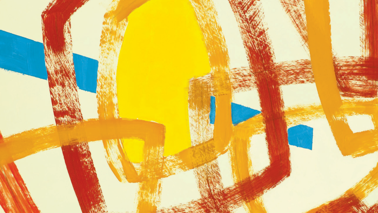 "Beyond Tordesillas" cover, cropped: broad-brush-stroked lines in earth tones