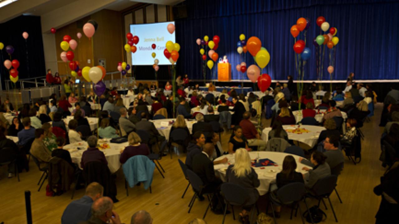 Photo: Soaring to New Heights overall shot, Freeborn Hall