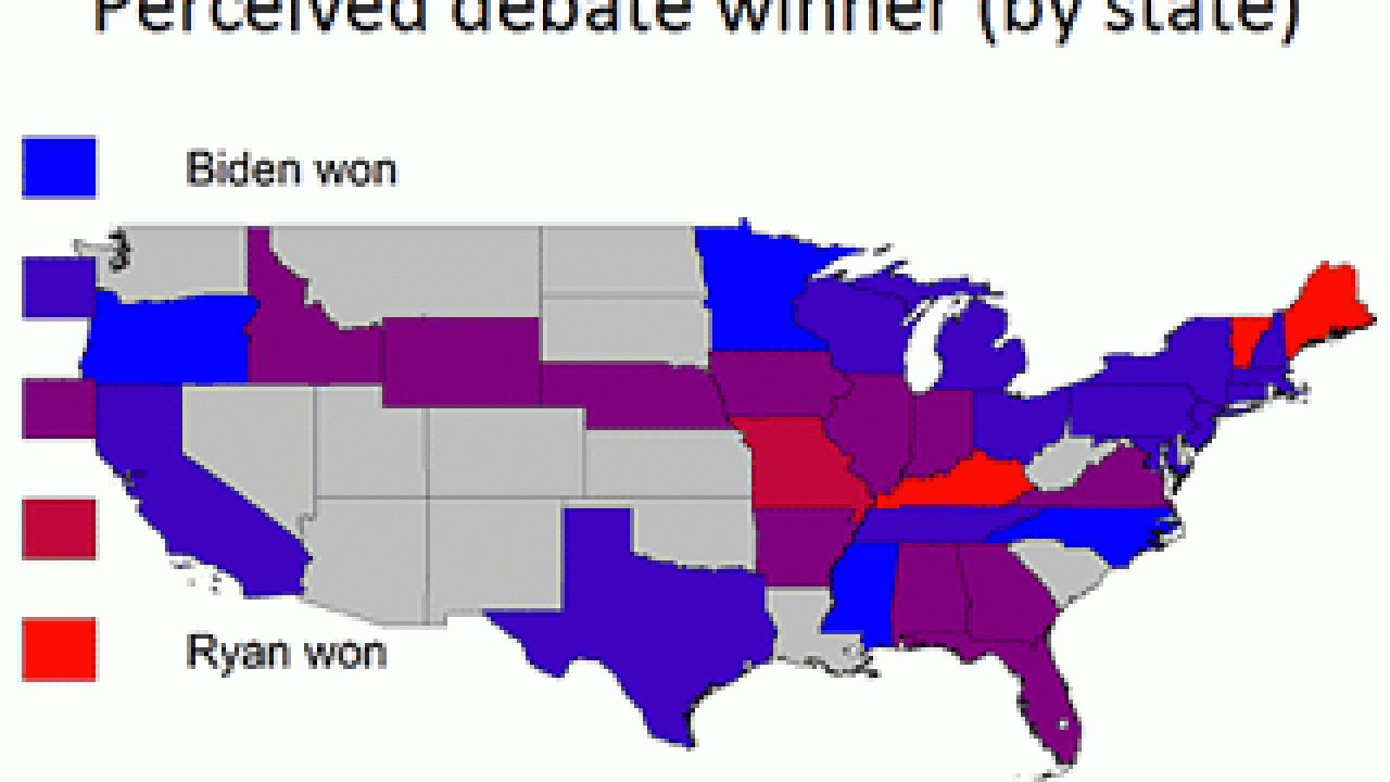 Colored Map of the U.S. state by state