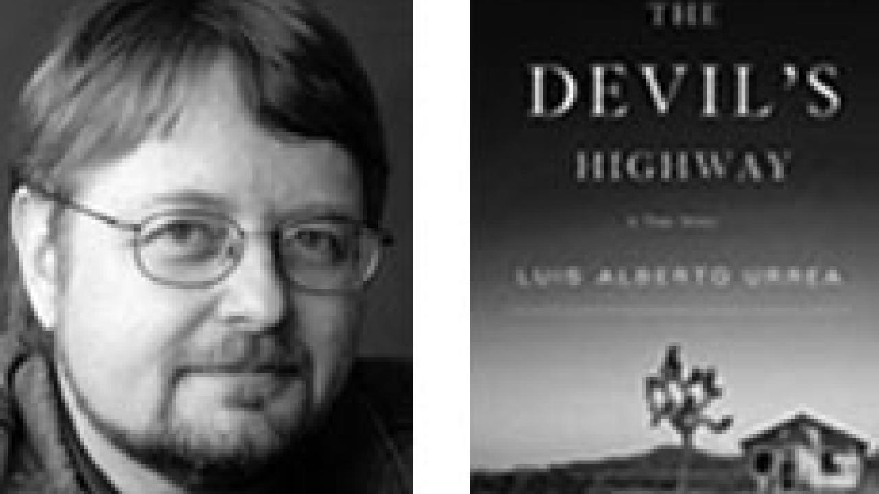 Author Urrea and The Devil's Highway book cover