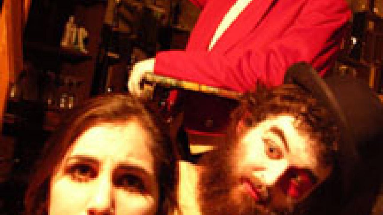 Kevin Ganger, Daniel Guttenberg and Gia Battista in <i>Nights at the Circus</i>.