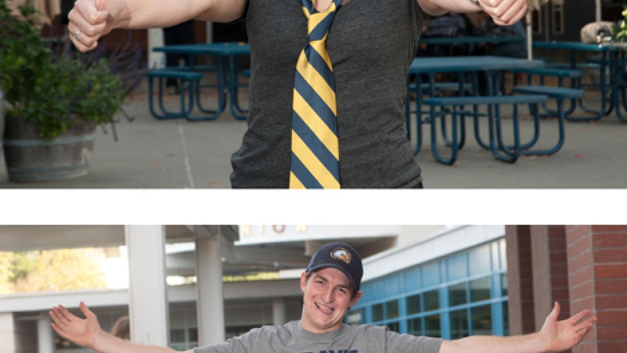 Photos (2): Students Allison Ramiller and Dan Langholff