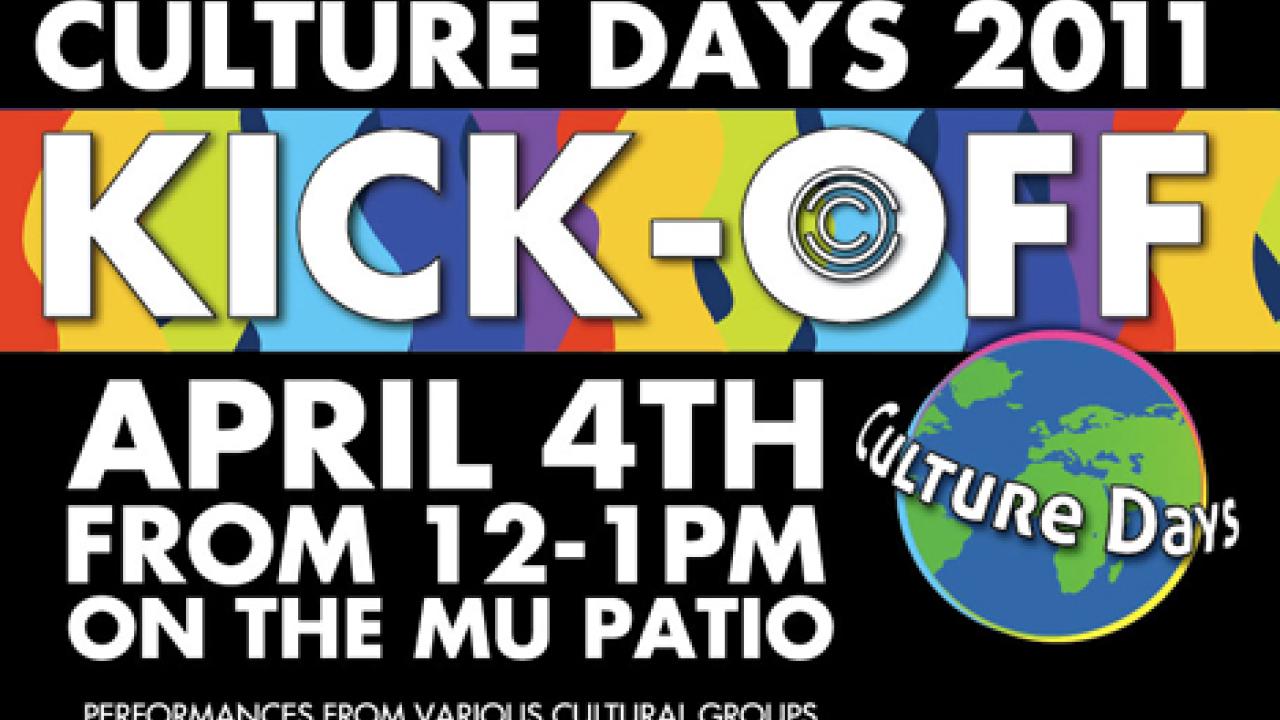 Graphic: Culture Days 2011 Kickoff poster (partial)