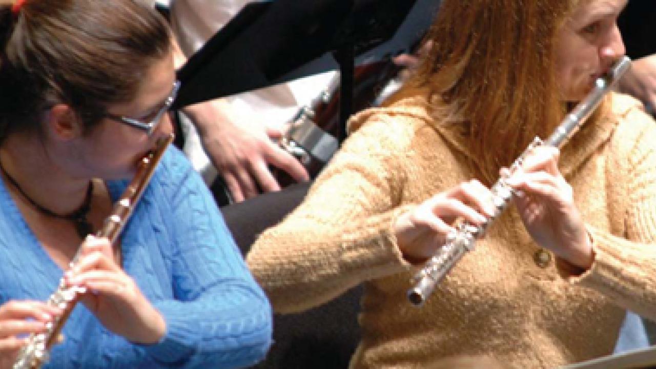UC Davis flute players