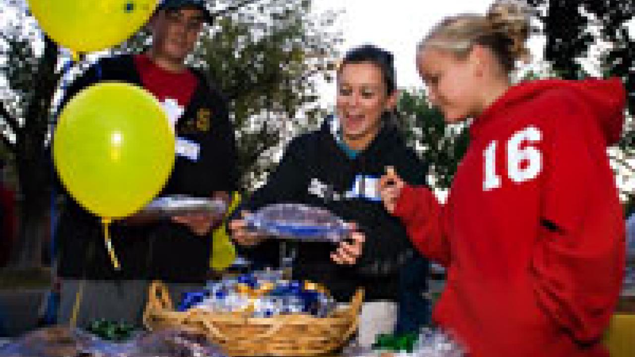Last year at the Neighbors Night Out event, UC Davis students gathered on Linden Lane and enjoyed the food and festivities.