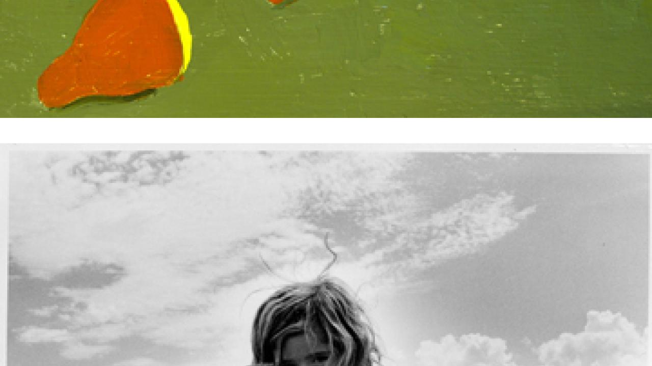 Art (2): Erin Jackson oil painting, Landscape Lights Away; and a photo from Across the Great Divide