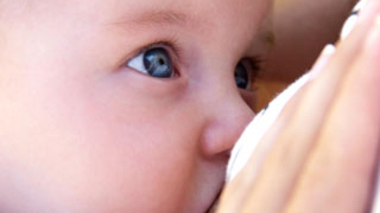 Baby breastfeeding