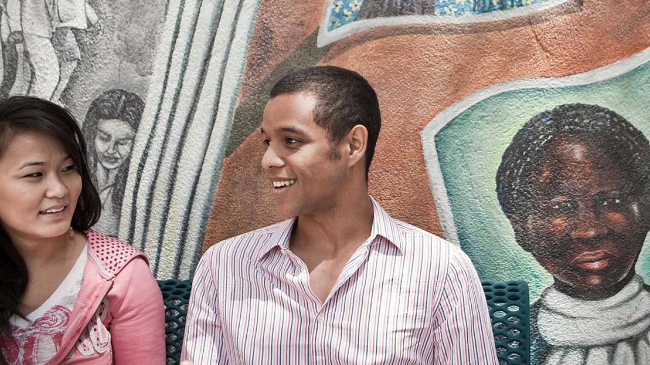 Photo: Social justice mural at the Memorial Union