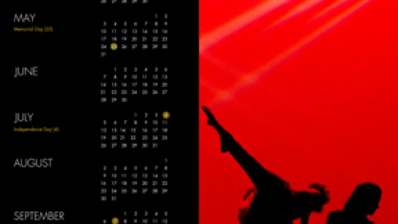 Repro Graphics calendar