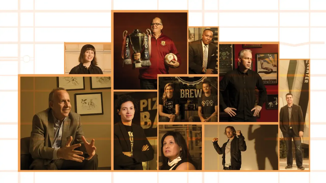 Photo illustration grid of a number of portraits