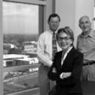 From left: Lars Berglund, Ann Bonham and Fitz-Roy Curry