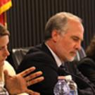 Panelists, from left: UC Davis law professor Anupam Chander, Palo Alto attorney Catherine Kirkman, Sacramento attorney Roger Dreyer, Sacramento attorney Cassandra Ferrannini and UC Davis law professor Edward Imwinkelried.