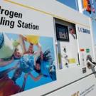 Photo: Hydrogen fueling station with photo on side
