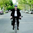 Vice Chancellor for resource management and planning John Meyer, epitomizes the bicycle culture on campus as &Atilde; decked out in formal tuxedo wear &Atilde;  h