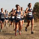 Group of women running 